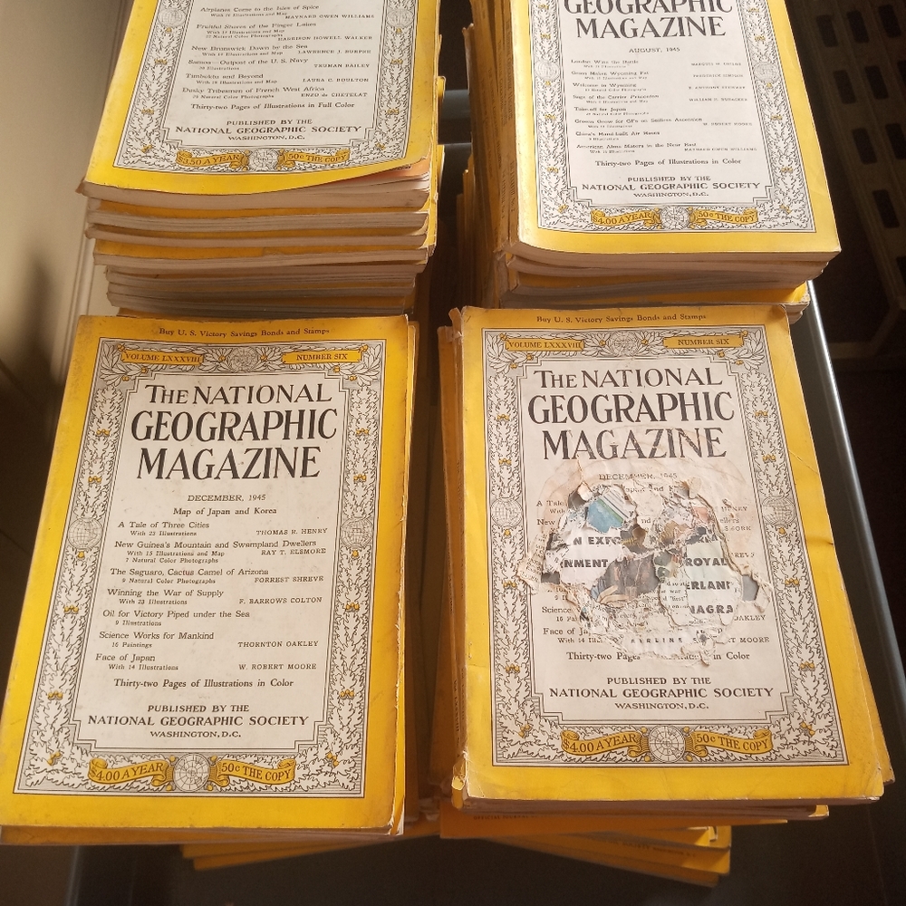 #Rare national geographic magazine lot of 300